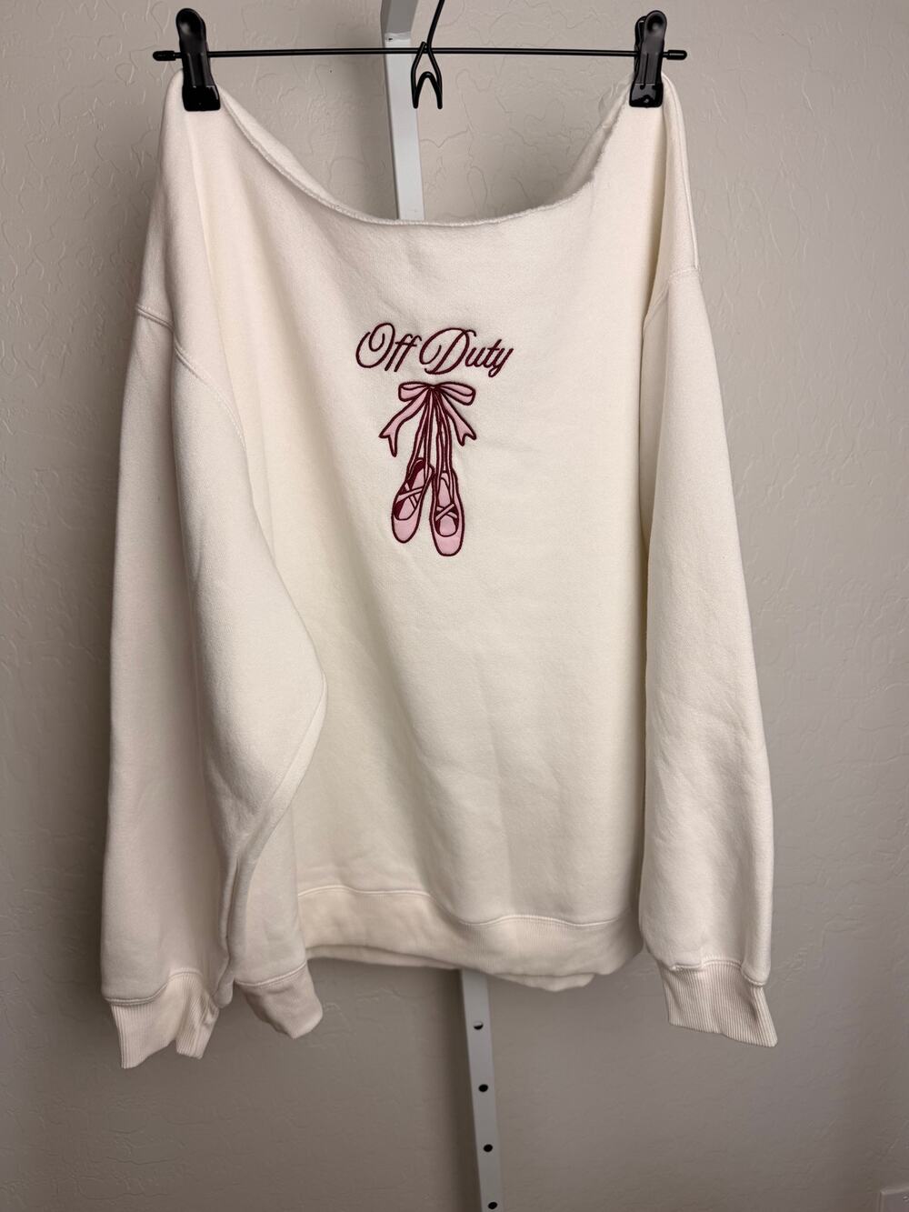Wild Fable Ballet Graphic Crewneck Sweatshirt Women’s XL Embroidered NWT